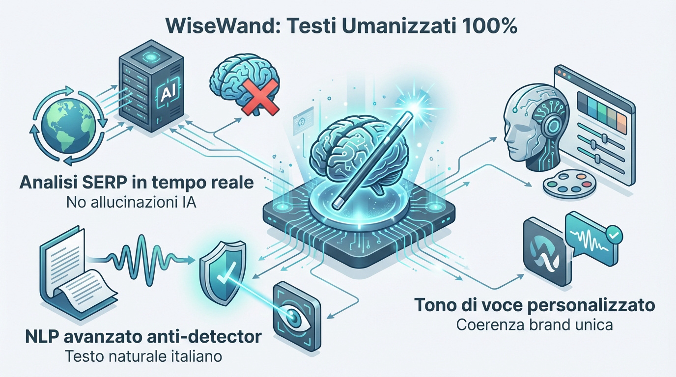 Testi umanizzati e analisi SERP con WiseWand